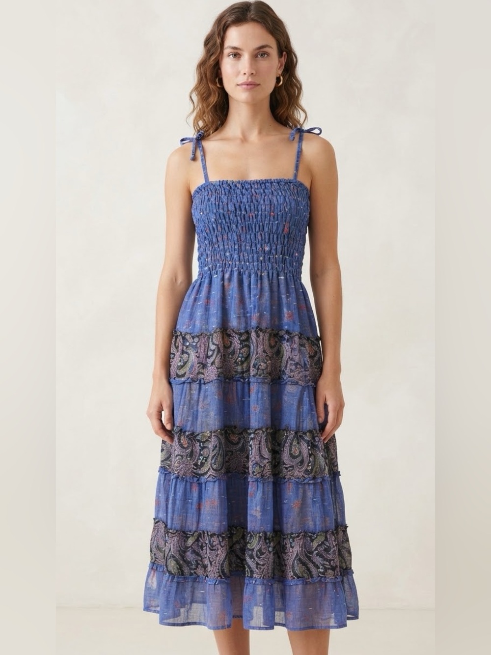India Boutique Vintage Boho Patchwork Halter Dress – Women's Size S/M